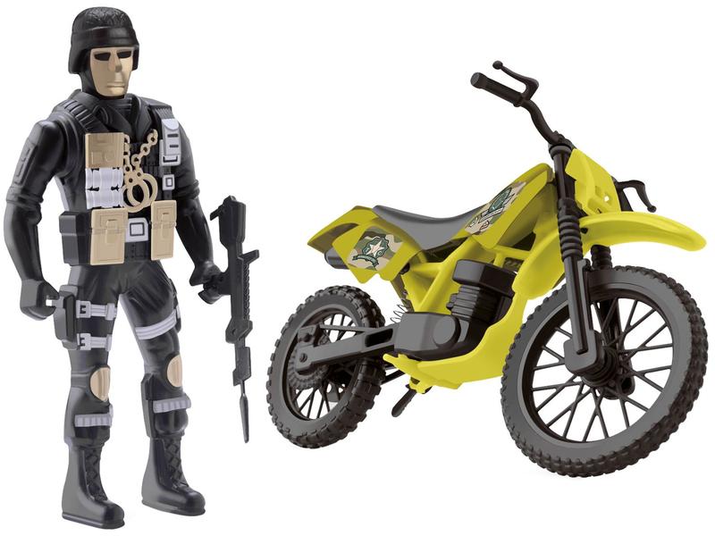 Moto de Brinquedo Comando Trail Roda Livre - Samba Toys com